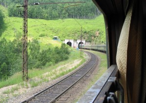 Transsibirische Eisenbahn Tunnel