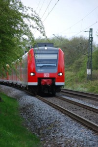 Auf der Fahrt mit der Bahn durch Deutschland Auf der Fahrt mit der Bahn durch Deutschland