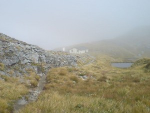 Der Mackinnon Pass im Nebel