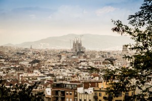 Panoramablick über die katalanische Metropole Barcelona