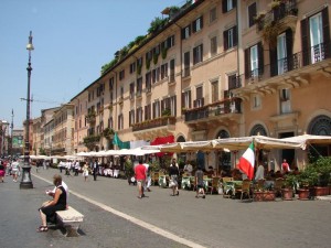 Roms bekannte Flaniermeile - Die Piazza Navona