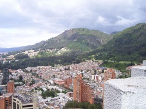 Blick auf Bogota, die Hauptstadt Kolumbiens